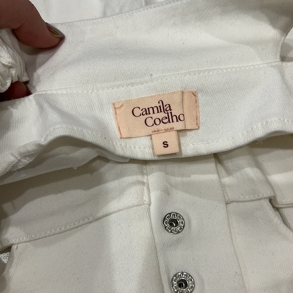 Camila Coelho Zenna Cargo Pants in White - Picture 7 of 7